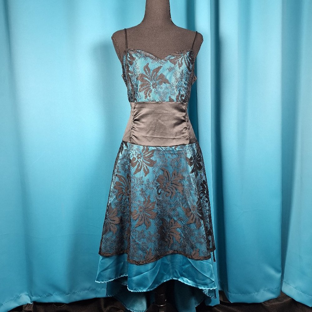 Cocktail short dress size xxl blue/black